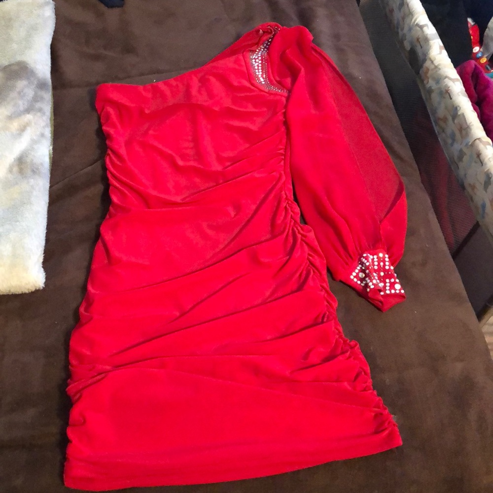 Open Armed Mini Dress